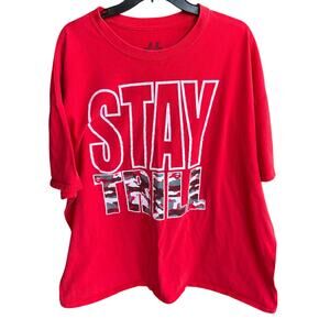 STAY TRILL by Take That Red Camo Logo Big & tall tee size XXXXL 4X